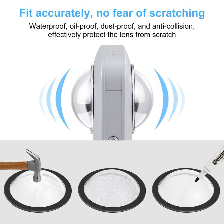 Lens Guard PC Protective Cover Kits for Ricoh Theta SC2 / S / V – Waterproof