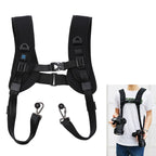 PULUZ Quick Release Double Shoulder Harness Soft Pad Decompression Foam Strap Belt for DSLR Digital Cameras, Double Shoulder Double Shoulder PU6002