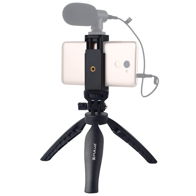 PULUZ Desk Plastic Tripod Mount with Phone Clamp & Adjusting Tripod Head for Smartphones, Plastic Tripod+Adjusting Head Plastic Tripod+Adjusting Head