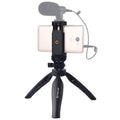 PULUZ Desk Plastic Tripod Mount with Phone Clamp & Adjusting Tripod Head for Smartphones, Plastic Tripod+Adjusting Head Plastic Tripod+Adjusting Head