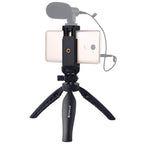 PULUZ Desk Plastic Tripod Mount with Phone Clamp & Adjusting Tripod Head for Smartphones, Plastic Tripod+Adjusting Head Plastic Tripod+Adjusting Head