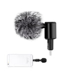 PULUZ 8PIN Jack Mobile Phone Omnidirectional Condenser Adjustable Microphone, 8 Pin Phone Microphone 8 Pin Phone Microphone