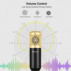 PULUZ Condenser Microphone Studio Broadcast Professional Singing Microphone
