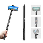 PULUZ 2m Metal Selfie Stick Monopod for Insta360 One RS / X2 / X3, 2m Monopod 2m Monopod