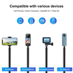 PULUZ 3m Metal Selfie Stick Monopod for Insta360 One RS / X2 / X3, 3m Monopod
