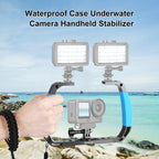 PULUZ Dual Silicone Handles Aluminium Alloy Underwater Diving Rig for GoPro, Other Action Cameras and Smartphones, For Action Cameras and Smartphones