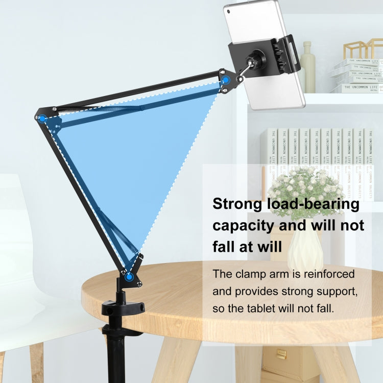 Live Broadcast Desktop Articulating Arm Holder with Tablet Clamp,...