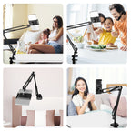 Live Broadcast Desktop Articulating Arm Holder with Tablet Clamp,...