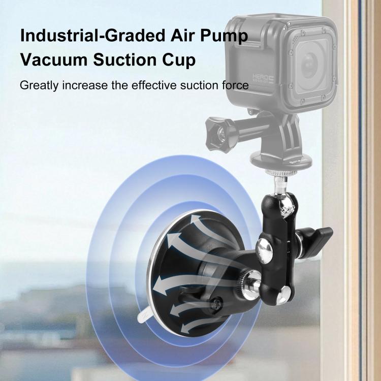 Upgraded 1/4 inch Magic Arm Suction Cup Mount, Upgraded 1/4 inch Suction Cup Mount – Aluminum Alloy