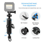 PULUZ Motorcycle Holder Mirror Base Hole Fixed Mount for GoPro and Other Action Cameras, Mirror Base Hole Mount