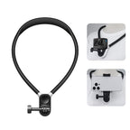 PULUZ Lazy Neck Bracket POV View Mount with Phone Clamp for GoPro Action Cameras / Phones, Magnetic Silicone Collar Bracket Magnetic Silicone Collar Bracket