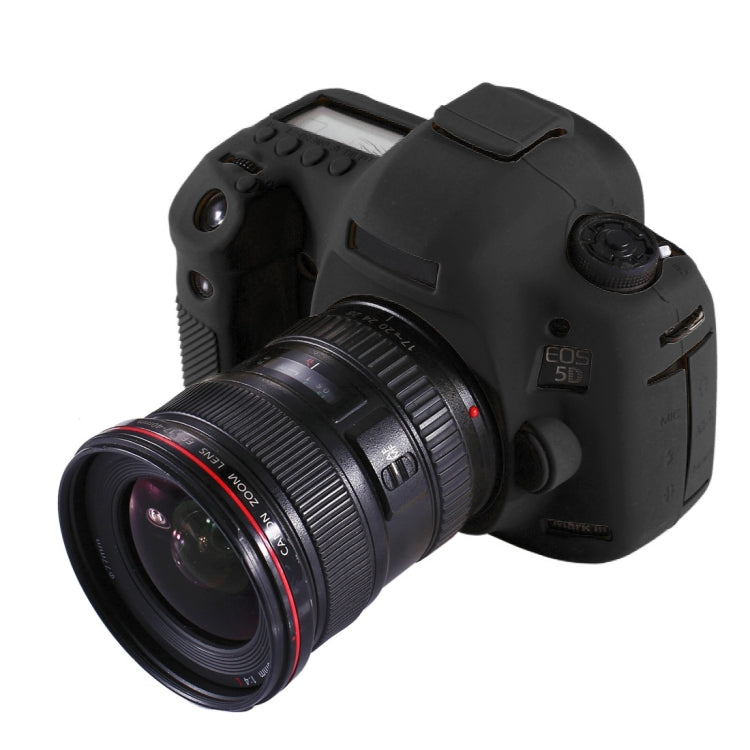 Soft Silicone Protective Case for Canon EOS 5D Mark III / 5D3 – Durable Build, Easy to Use, For Canon 5D Mark III, For Canon 5D3 For Canon 5D3 Black