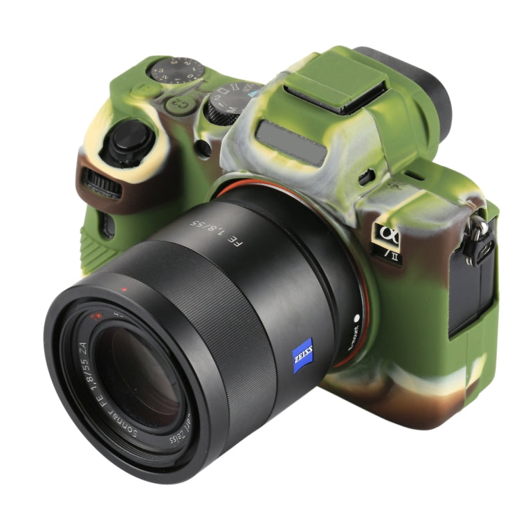 Soft Silicone Protective Case for Sony ILCE-7MII / 7SMII / 7RMII – Durable Build, Easy to Use, For Sony ILCE-7MII, For Sony A7 For Sony A7 Camouflage