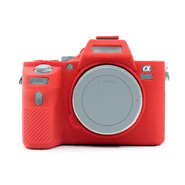 Soft Silicone Protective Case for Sony ILCE-7MII / 7SMII / 7RMII – Durable Build, Easy to Use, For Sony ILCE-7MII, For Sony A7 For Sony ILCE-7MII Red