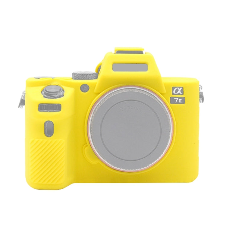 Soft Silicone Protective Case for Sony ILCE-7MII / 7SMII / 7RMII – Durable Build, Easy to Use, For Sony ILCE-7MII, For Sony A7 For Sony A7 Yellow