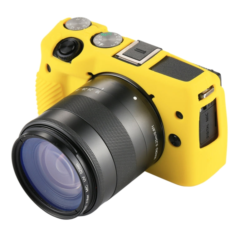 PULUZ Soft Silicone Protective Case for Canon EOS M3, For Canon M3 For Canon M3 Yellow