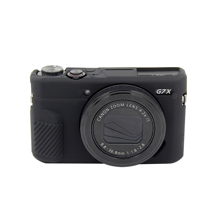 Soft Silicone Protective Case for Canon EOS G7 X Mark II – Durable Build, Easy to Use, For Canon G7XII, For Canon G7X2 For Canon G7X2 Black