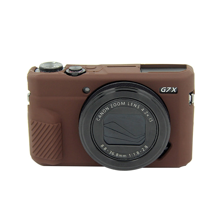 Soft Silicone Protective Case for Canon EOS G7 X Mark II – Durable Build, Easy to Use, For Canon G7XII, For Canon G7X2 For Canon G7X2 Coffee