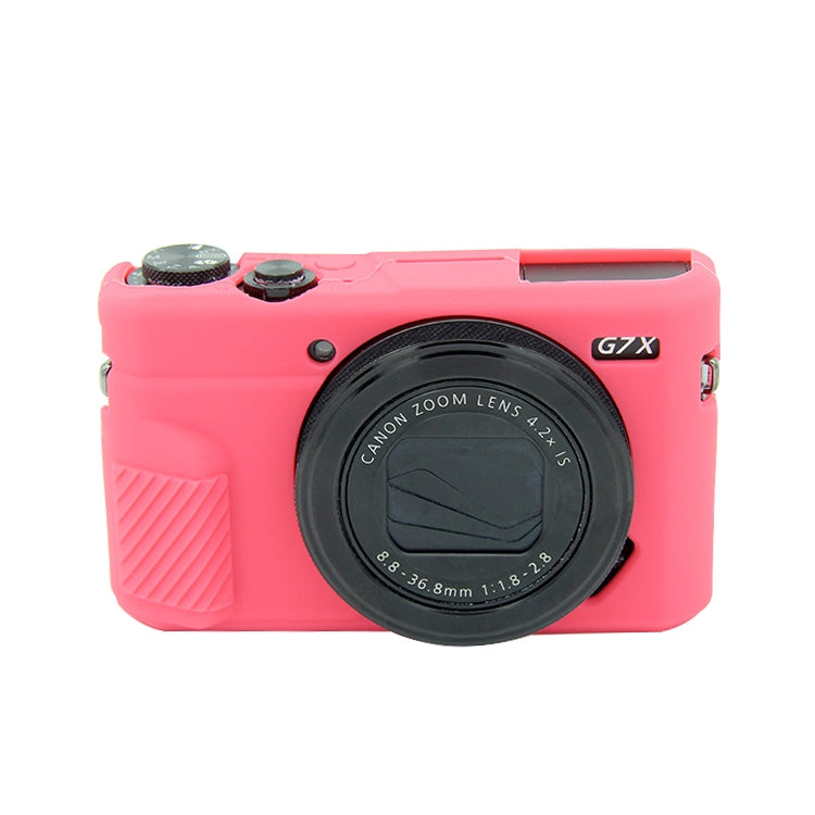 Soft Silicone Protective Case for Canon EOS G7 X Mark II – Durable Build, Easy to Use, For Canon G7XII, For Canon G7X2 For Canon G7X2 Rose Red