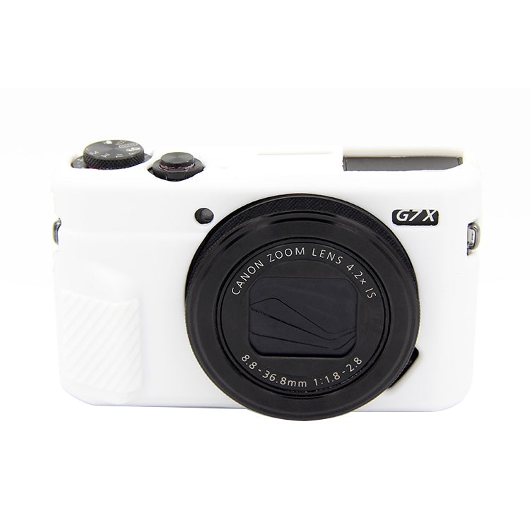Soft Silicone Protective Case for Canon EOS G7 X Mark II – Durable Build, Easy to Use, For Canon G7XII, For Canon G7X2 For Canon G7X2 White
