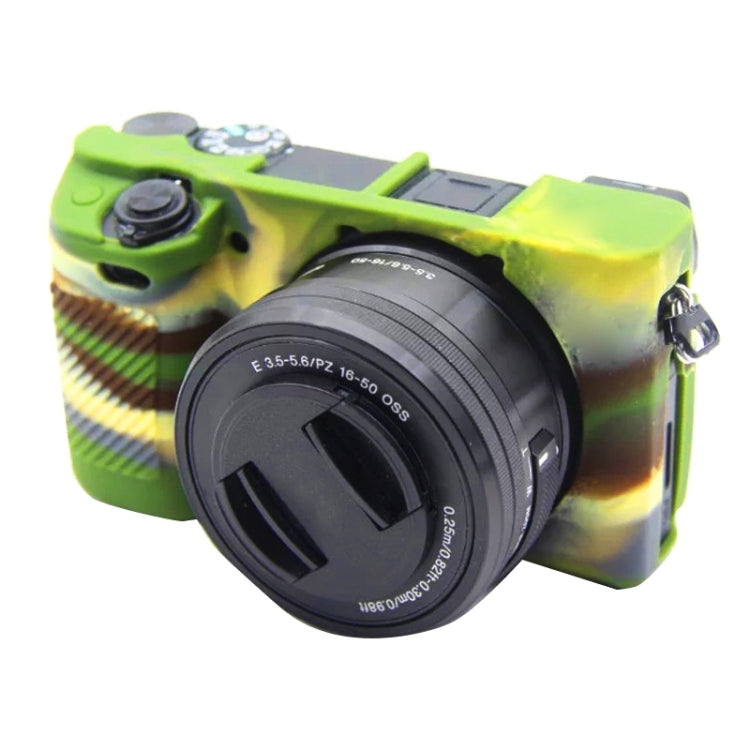 PULUZ Soft Silicone Protective Case for Sony ILCE-6300 / A6400, For Sony A6300 For Sony A6300 Camouflage