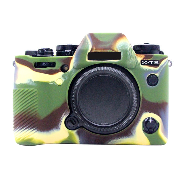 PULUZ Soft Silicone Protective Case for FUJIFILM XT3, For FUJI X-T3, For FUJI XT3, For FUJIFILM XT3 For FUJI X-T3 Camouflage