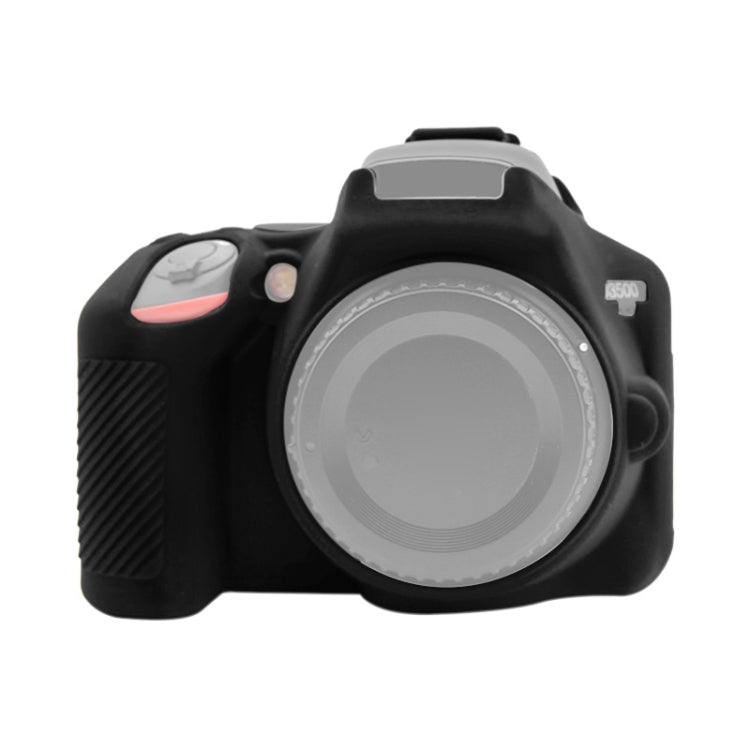 PULUZ Soft Silicone Protective Case for Nikon D3500, For Nikon D3500 For Nikon D3500 Black