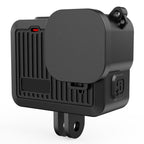 For GoPro HERO 2024 PULUZ Silicone Protective Case Side Interface Cover with Wrist Strap & Lens Cover, Silicone Protective Case