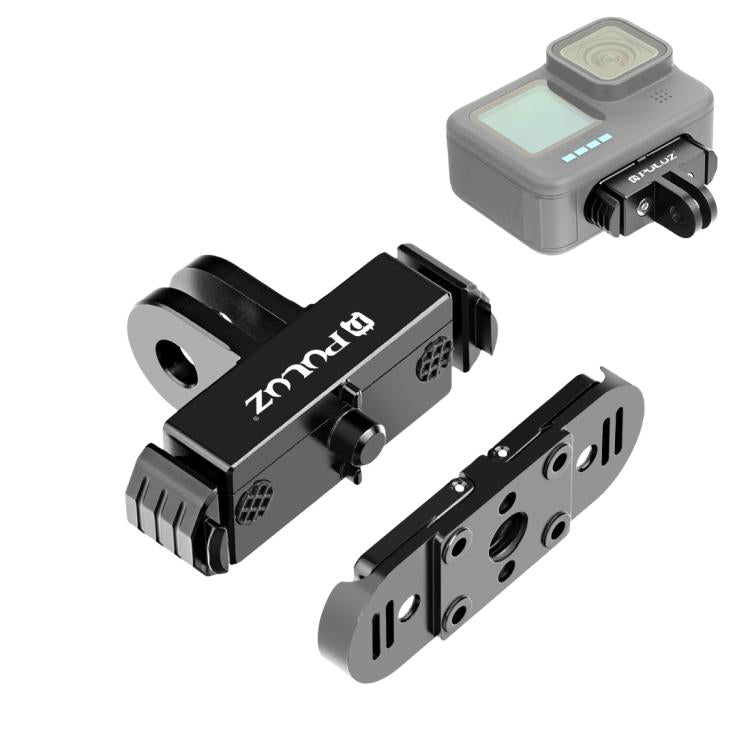PULUZ Quick Release Magnetic Folding Finger Base Mount for GoPro HERO12 Black /11 Black /11 Black mini /10 Black /9 Black /8 Black / Max, Folding Finger Base Mount Folding Finger Base Mount