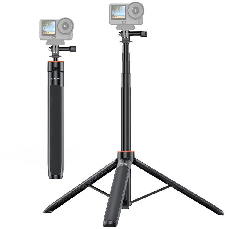 PULUZ 1.3m Action Camera Selfie Stick Tripod Vlog Live Streaming Holder, 1.4m Action Camera Tripod 1.4m Action Camera Tripod