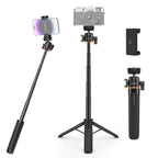 Mini Phone Camera Extension Tripod Stand 360 Degree Ball Head Cold Shoe Selfie Stick, Phone Camera Tripod – Aluminum Alloy Phone Camera Tripod