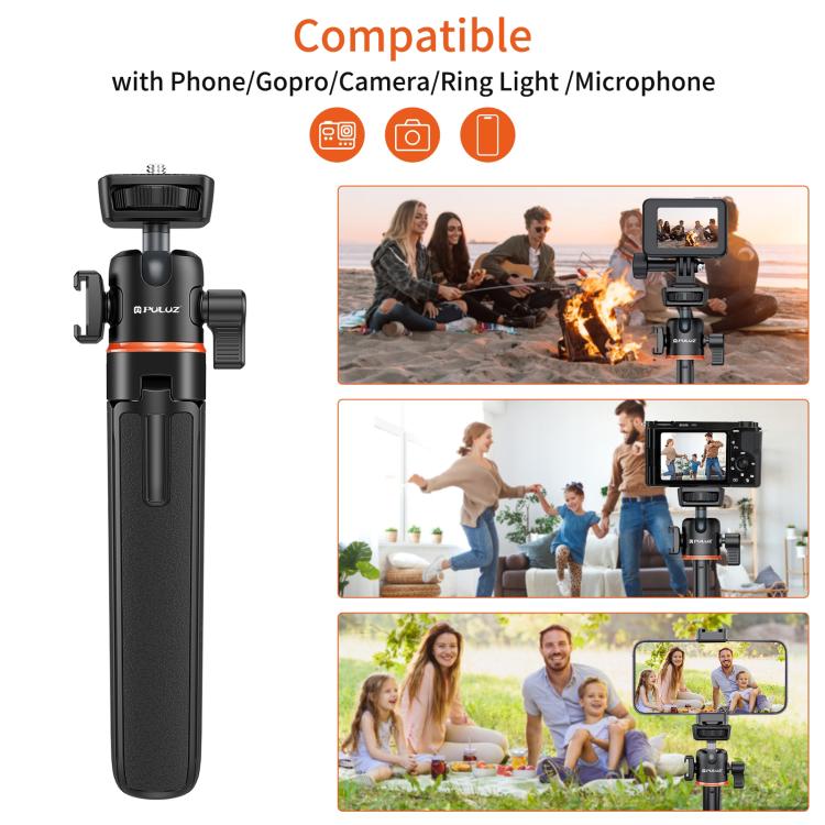 Mini Phone Camera Extension Tripod Stand 360 Degree Ball Head Cold Shoe Selfie Stick, Phone Camera Tripod – Aluminum Alloy