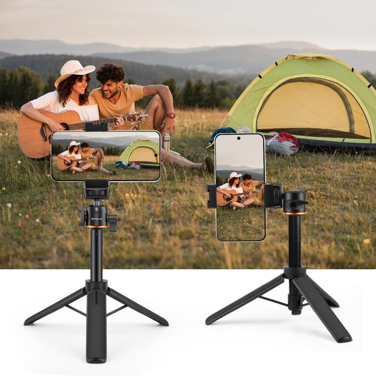 Mini Phone Camera Extension Tripod Stand 360 Degree Ball Head Cold Shoe Selfie Stick, Phone Camera Tripod – Aluminum Alloy