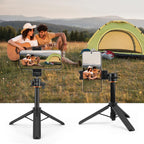 Mini Phone Camera Extension Tripod Stand 360 Degree Ball Head Cold Shoe Selfie Stick, Phone Camera Tripod – Aluminum Alloy