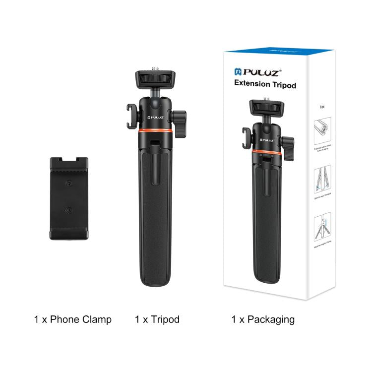 Mini Phone Camera Extension Tripod Stand 360 Degree Ball Head Cold Shoe Selfie Stick, Phone Camera Tripod – Aluminum Alloy