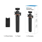 Mini Phone Camera Extension Tripod Stand 360 Degree Ball Head Cold Shoe Selfie Stick, Phone Camera Tripod – Aluminum Alloy