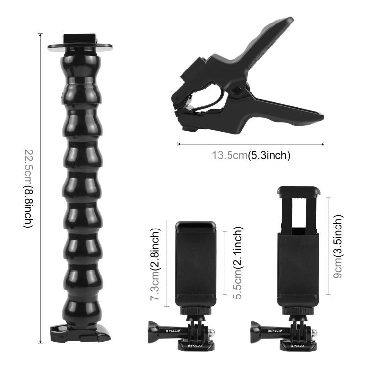 Action Sports Cameras Jaws Flex Clamp Mount with Phone Clamp, Jaws Clamp Mount with Phone Clamp – Durable Build, Easy to Use
