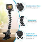 Action Sports Cameras Jaws Flex Clamp Mount with Phone Clamp, Jaws Clamp Mount with Phone Clamp – Durable Build, Easy to Use