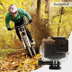 For GoPro HERO 4K 2024 60m / 196ft Waterproof Housing Protective Case with Buckle Basic Mount & Screw, Waterproof Case – Waterproof, Tempered Glass, 4K
