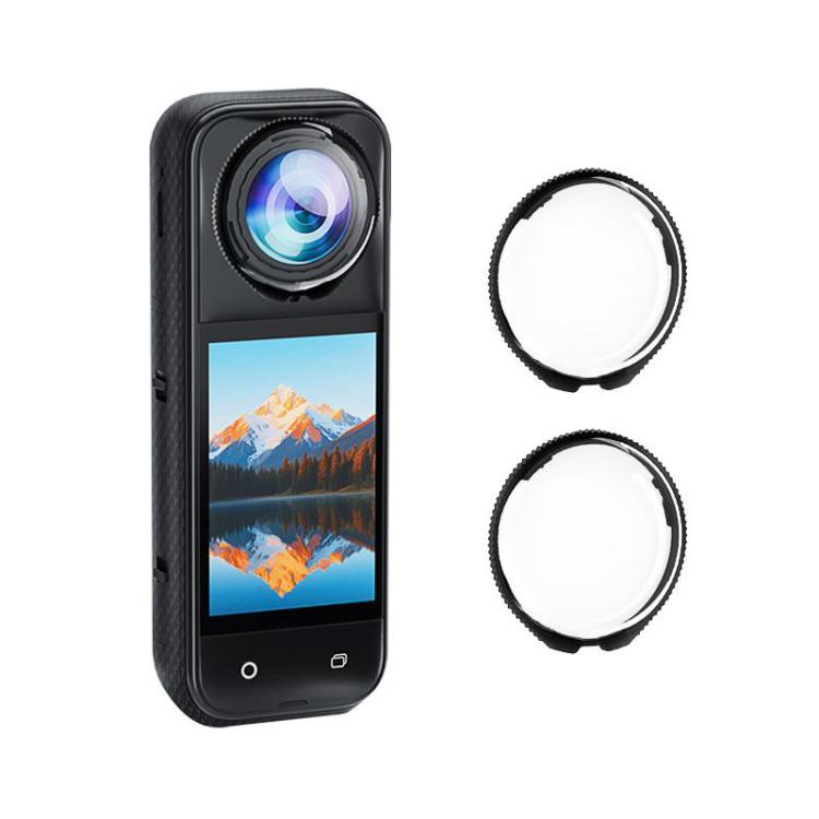 For Insta360 X5 Rotating Optical Tempered Glass Lens Guard Protective Cover, Rotating Glass Lens Guard – Waterproof, Tempered Glass Rotating Glass Lens Guard