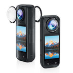 For Insta360 X5 Rotating Optical Tempered Glass Lens Guard Protective Cover, Rotating Glass Lens Guard – Waterproof, Tempered Glass