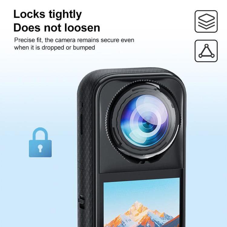 For Insta360 X5 Rotating Optical Tempered Glass Lens Guard Protective Cover, Rotating Glass Lens Guard – Waterproof, Tempered Glass