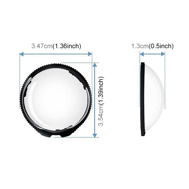 For Insta360 X5 Rotating Optical Tempered Glass Lens Guard Protective Cover, Rotating Glass Lens Guard – Waterproof, Tempered Glass
