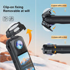 Snap-on Optical Tempered Glass Lens Guard Protective Cover – Waterproof, Tempered Glass, For Insta360 X5
