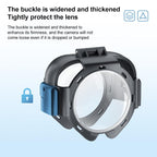 Snap-on Optical Tempered Glass Lens Guard Protective Cover – Waterproof, Tempered Glass, For Insta360 X5