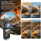 Snap-on Optical Tempered Glass Lens Guard Protective Cover – Waterproof, Tempered Glass, For Insta360 X5