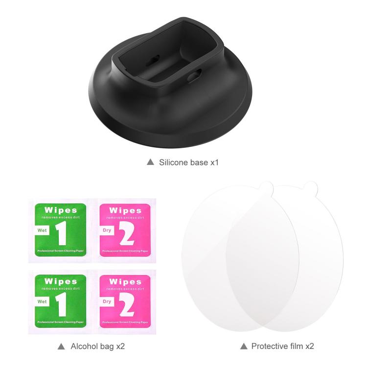 For Insta360 X5 PULUZ Silicone Dock Desktop Adhesive Base Bracket, For Insta360 X5