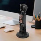 For DJI Osmo Pocket 3 PULUZ Adhesive Type Silicone Dock Desktop Base Bracket, For DJI Osmo Pocket 4P / 4 / 3 Adhesive Type