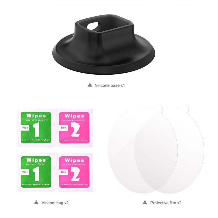 For DJI Osmo Pocket 3 PULUZ Adhesive Type Silicone Dock Desktop Base Bracket, For DJI Osmo Pocket 4P / 4 / 3 Adhesive Type