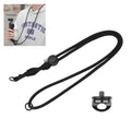 PULUZ Sports Camera Lanyard Long Adjustable Anti-lost Rope for OSMO Pocket 3 / Insta360 X4 Black